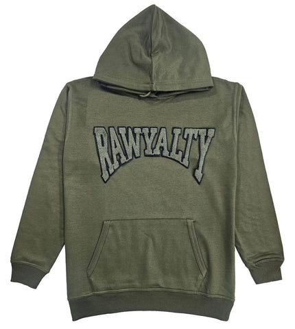 Rawyalty Olive Chenille Hoodie