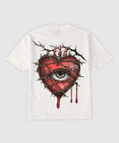 G WEST WIRE HEART WHITE T SHIRT