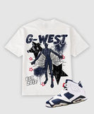 G West  Dazzling Dynamo White Life Style Tee