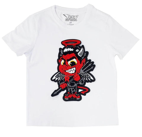 Kid’s Rawyalty Baby Devil Chenille  T-Shirt