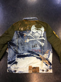 Vintage Americana distressed denim jkt