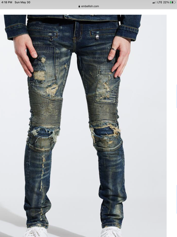 Embellish FEZ Biker denim