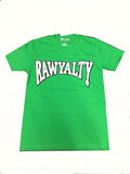 Rawyalty White Chenille Crew Neck T-Shirts And Cotton Shorts Set