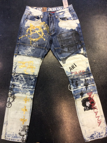 Vintage Americana distressed Denim