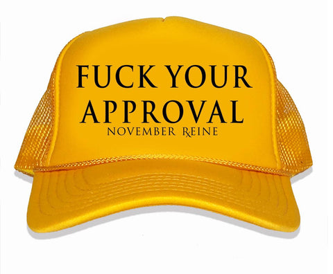 November reine F YOUR APPROVAL BLURRED MIDDLE FINGER TEE