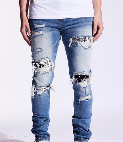 Crysp Leo Patchwork jeans