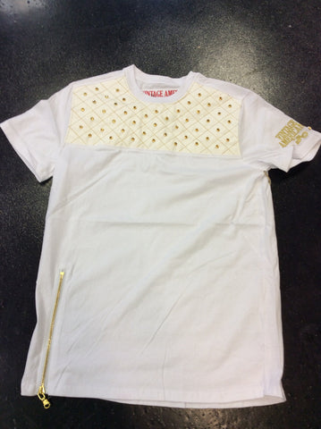 Vintage Americana studded tee shirt