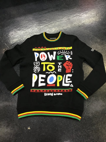 Reason power to the people Crewneck