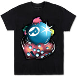 Pink dolphin 8 Ball gamble tee