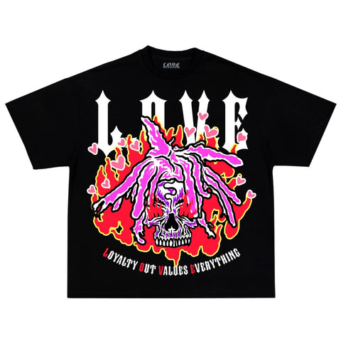 LOVE Skull hair T-Shirt