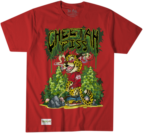 Tree boy cheetah piss tee