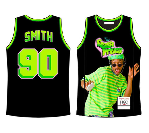 Headgear THE FRESH PRINCE OF BEL AIR WILL SMITH  BASKETBALL JERSEY