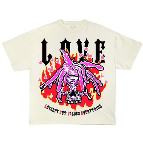 LOVE Skull hair T-Shirt