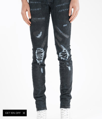 VALABASAS ARCHIVES DIRTY BLACK DENIM