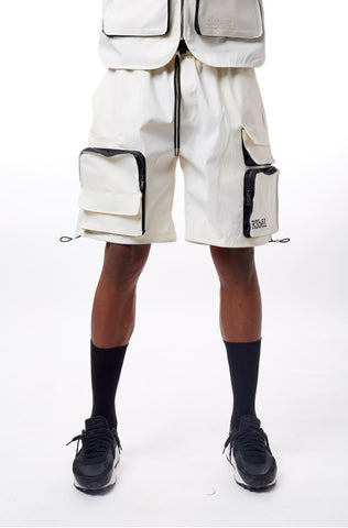 R3BEL nylon cargo shorts