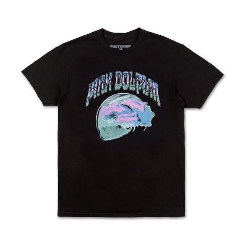 Pink Dolphin sunset craft tee