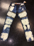 Vintage Americana Studded blue jeans