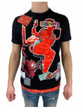 INDUSTRIAL INDIGO Cartoon Applique Tee