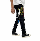 Lifted Anchors “Boulevard” puff print denim