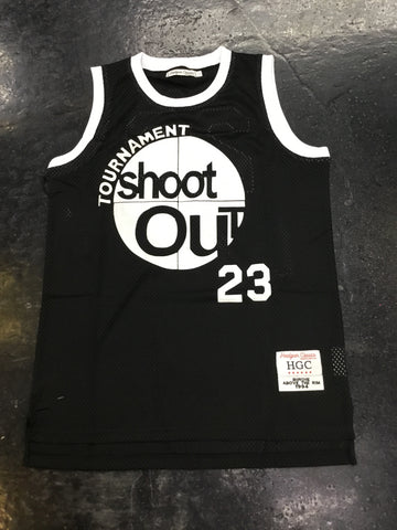 Headgear shoot out basketball jersey