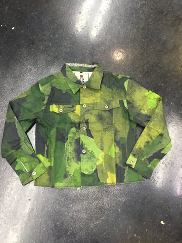 Rich Weirdo Smoke Camo denim jacket