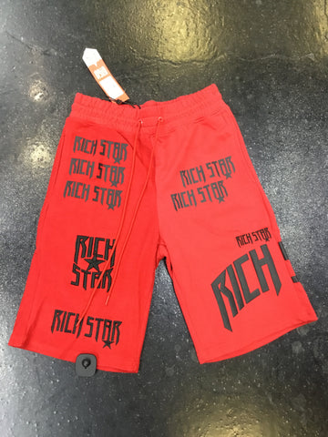 Rich Star repeat Logo shorts