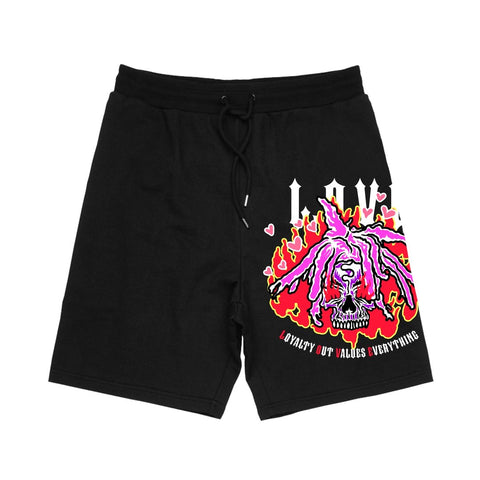 LOVE Skull Hair Shorts