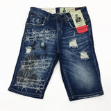 Industrial Indigo dark blue shorts