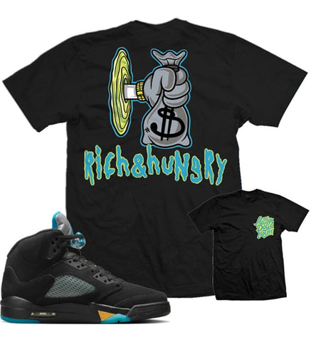 Million Dolla motive Rich & Hungry Tee