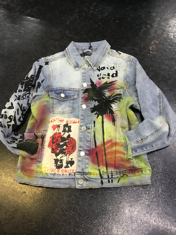 Embellish angel denim jacket