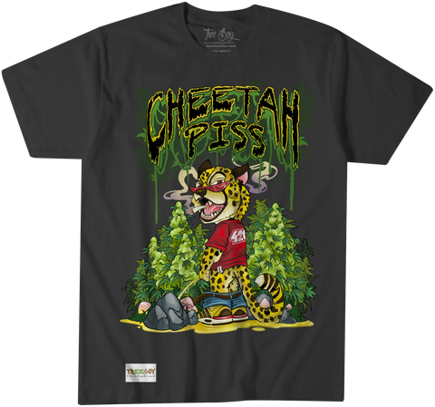 Tree boy cheetah piss tee