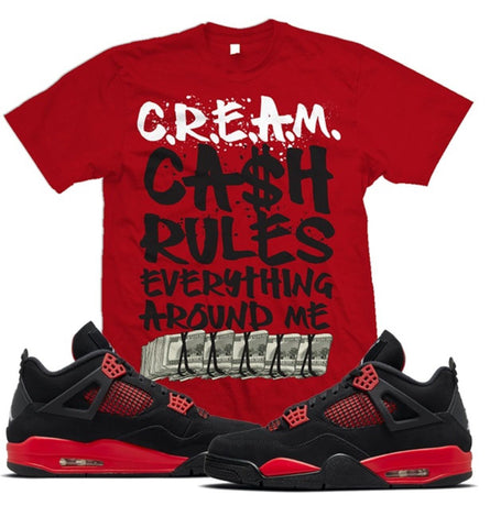 Million Dollar Motive CREAM - Red T-Shirts