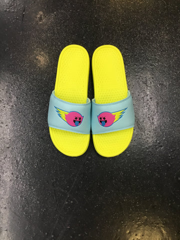 Pink Dolphin Ghost Flare Slides