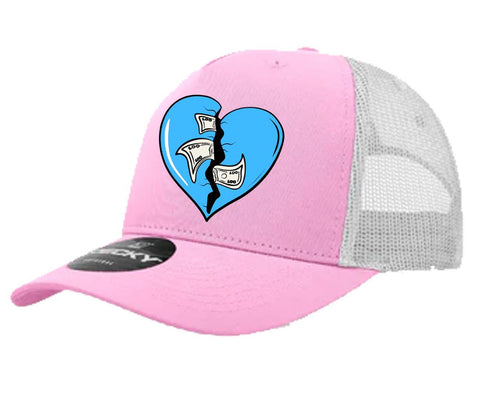 Planet of the grapes heart trucker hat