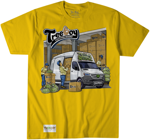 Tree boy delivery tee