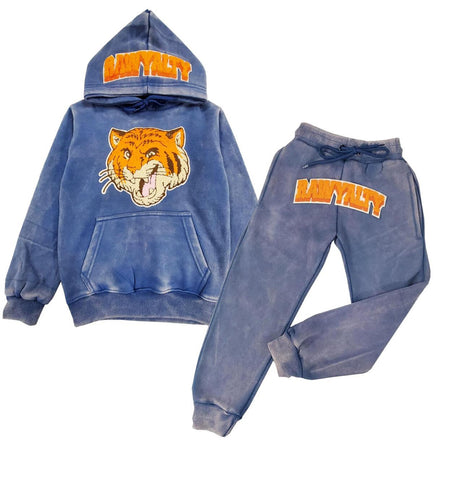 Kid’s Rawyalty Tiger Chenille Hoodie And Jogger Set